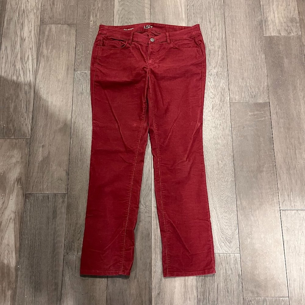 EUC Ann Taylor Loft Corduroy Pants Jeans - 12